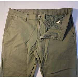 Copper and Oak Mens Size 34x32 Green Chino Pants‎